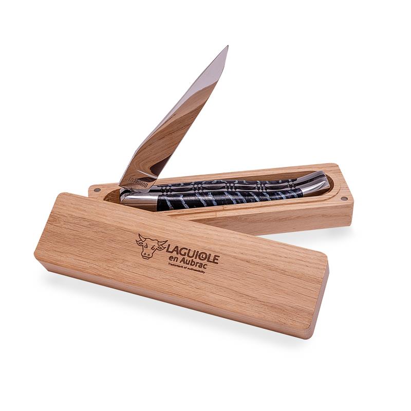 Blue Mammoth Tooth Folding Knife
